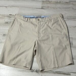 Peter Millar Light Tan Flat Front Shorts Size 36